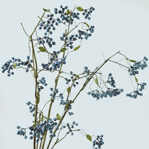 北欧仿真植物艺术客厅蓝莓冬青果