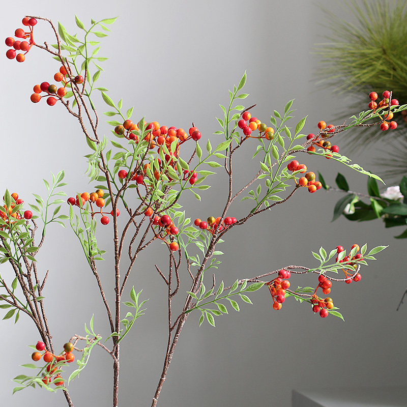 马桑果仿真果子自然艺术室内客厅装饰插花绿植仿真植物塑料假花