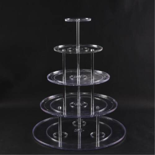 五层香槟塔架子婚庆道具生日派对香槟塔台三层亚克力塑料酒塔架子