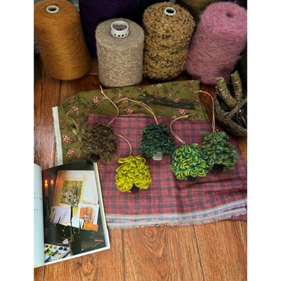 OneBlueNook挂件毛衣链手工小树