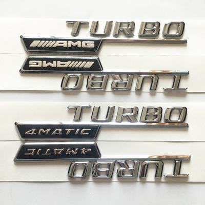 奔车标A45 CLA45 GLA45 TURBO AMG 4MATIC驰叶子板侧标后尾标车贴
