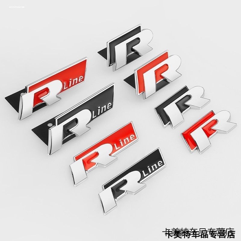 适用大众高尔夫8红色GTI中网标8代pro/rline车标贴改装件外观装饰