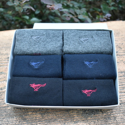 6双七匹狼男士抗菌纯棉男袜