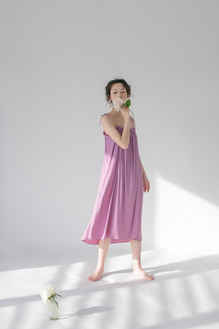 原隐YuanYin系带夏季法式复古chic紫色吊带休闲连衣裙打底长裙女,女装/女士精品,连衣裙,淘宝优惠券,粉丝福利购,淘宝优惠卷