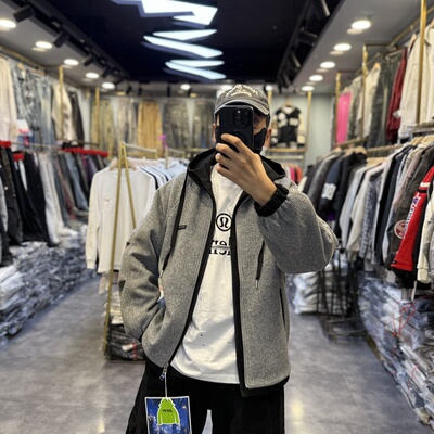 美式简约假两件连帽夹克棉服男冬季痞帅宽松大码加绒加厚外套上衣