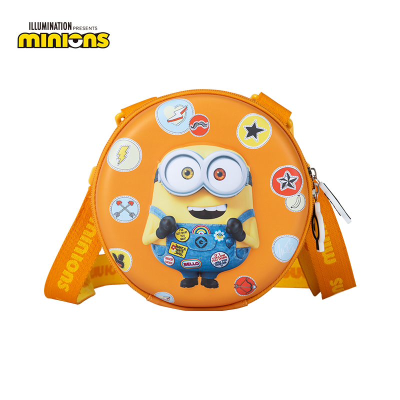 小黄人手机袋迷你可爱斜跨pu小包