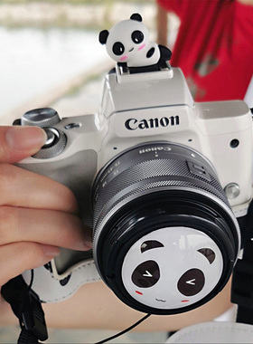 熊猫相机热靴盖富士xt20/30/5/4/xs10佳能m50/200d索尼a600/zve10尼康zfc/z30/a7m4创意配件装饰闪光灯保护盖