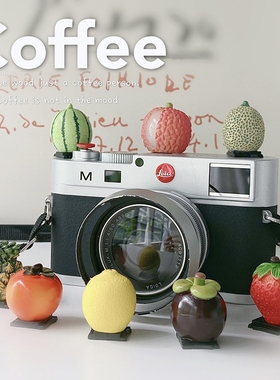 水果相机热靴盖富士xt20/30/5/4/xs10佳能m50/200d索尼a600/zve10尼康zfc/z30/a7m4创意配件装饰闪光灯保护盖