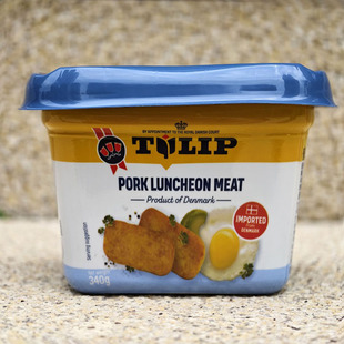 LUNCHEON MEAT 猪肉午餐肉罐头粉面搭档PORK 丹麦进口郁金香经典
