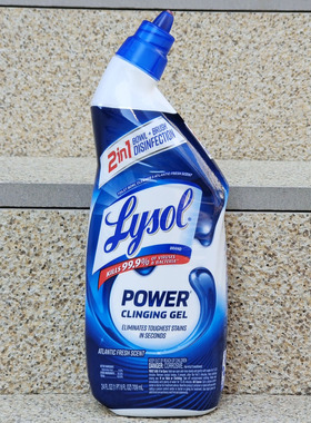 美国强效洁厕液马桶清洁消毒剂去除污渍LYSOL POWER CLINGING GEL