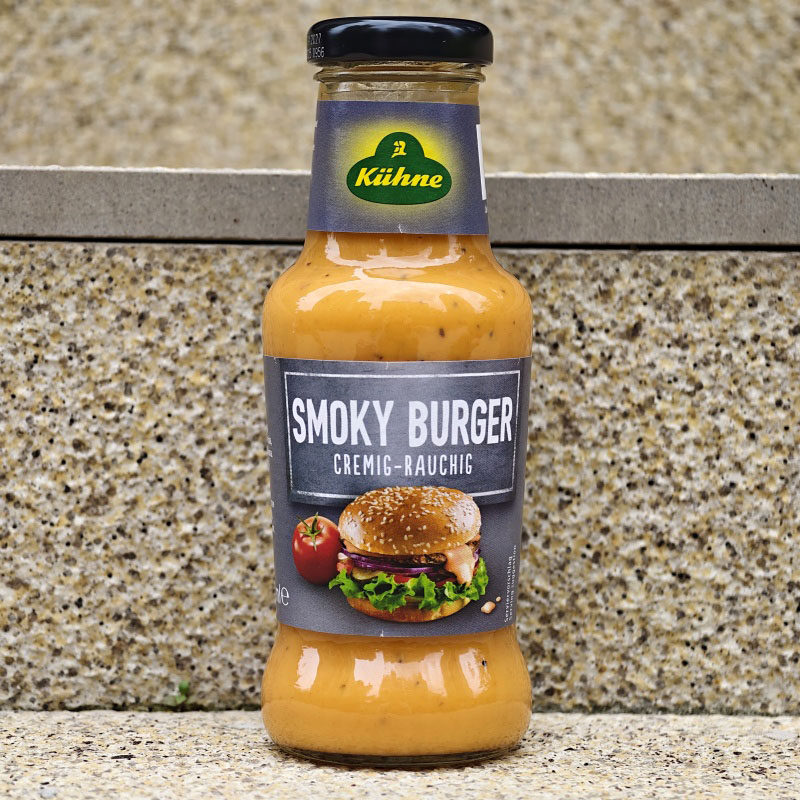 德国冠利烟熏风味汉堡酱炸鸡肉蘸酱西式餐酱料KUHNE SMOKY BURGER