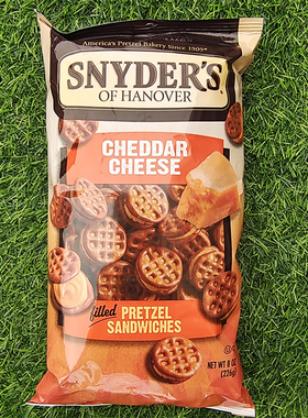 美国椒盐脆饼切达奶酪夹心饼干三明治小圆饼PRETZEL SANDWICHES