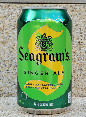 施格兰干姜味汽水碳酸饮料美国姜汁汽水干姜水SEAGRAM GINGER ALE