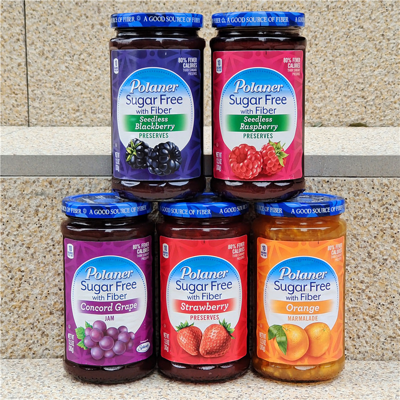 无糖高纤果酱吐司面包涂抹酱POLANER SUGAR FREE FRUIT PRESERVES