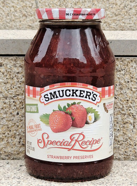 美国加洲草莓果酱涂抹吐司面包酱烘焙原料STRAWBERRY PRESERVES