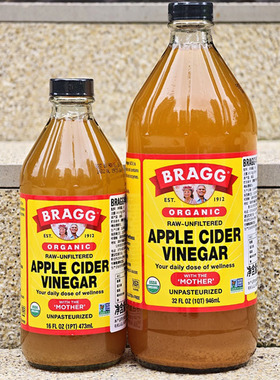 美国苹果醋饮料发酵素无糖型BRAGG ORGANIC APPLE CIDER VINEGAR