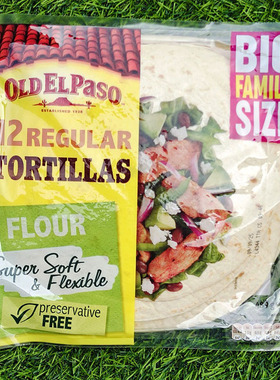 干面饼皮墨西哥鸡肉卷饼超软面皮OLD EL PASO REGULAR TORTILLAS