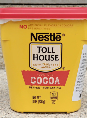 美国雀巢无糖纯可可粉咖啡奶茶提拉米苏烘焙原料100% PURE COCOA