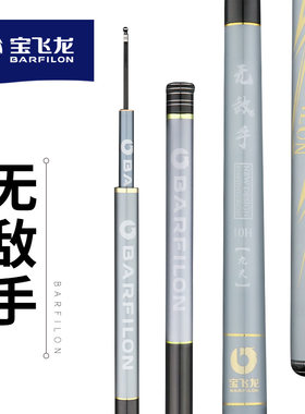 宝飞龙鱼竿无DI手飞黑坑战斗硬挺