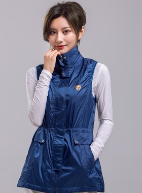 高尔夫球女装春季马甲防风速干透气韩国外贸单双层透气舒适修身新