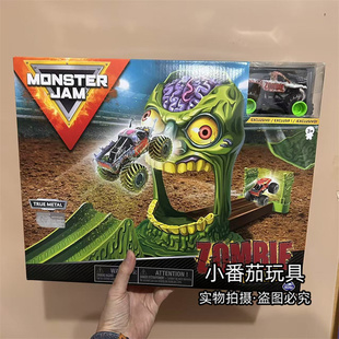 Jam疯狂怪兽赛车怪物大脚车场地滑行玩具汽车轨道套装 Monster
