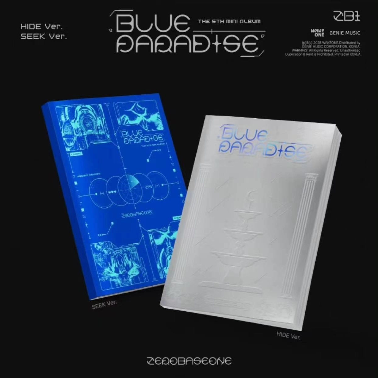 现货zerobaseone ZB1昼回归 mini5专辑 迷你五BLUE PARADISE小卡