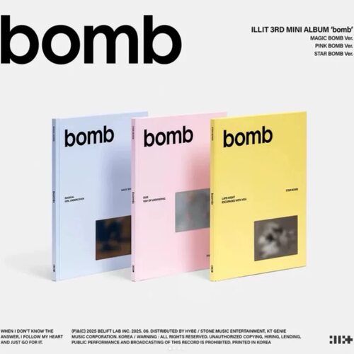 正版 礼 ILLIT新专辑 迷你3辑 BOMB 官方周边正版小卡李沅禧