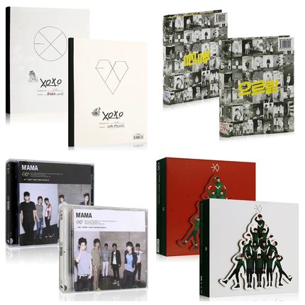 正版EXO专辑cd全集 咆哮/十二月的奇迹/XOXO/MAMA 韩文+中文