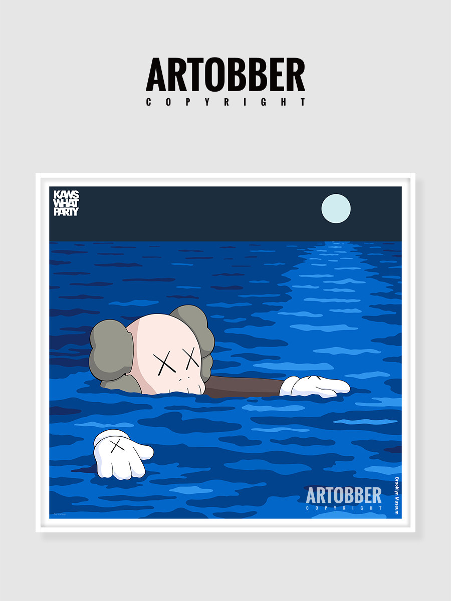 KAWS版画原版尺寸潮流艺术装饰画