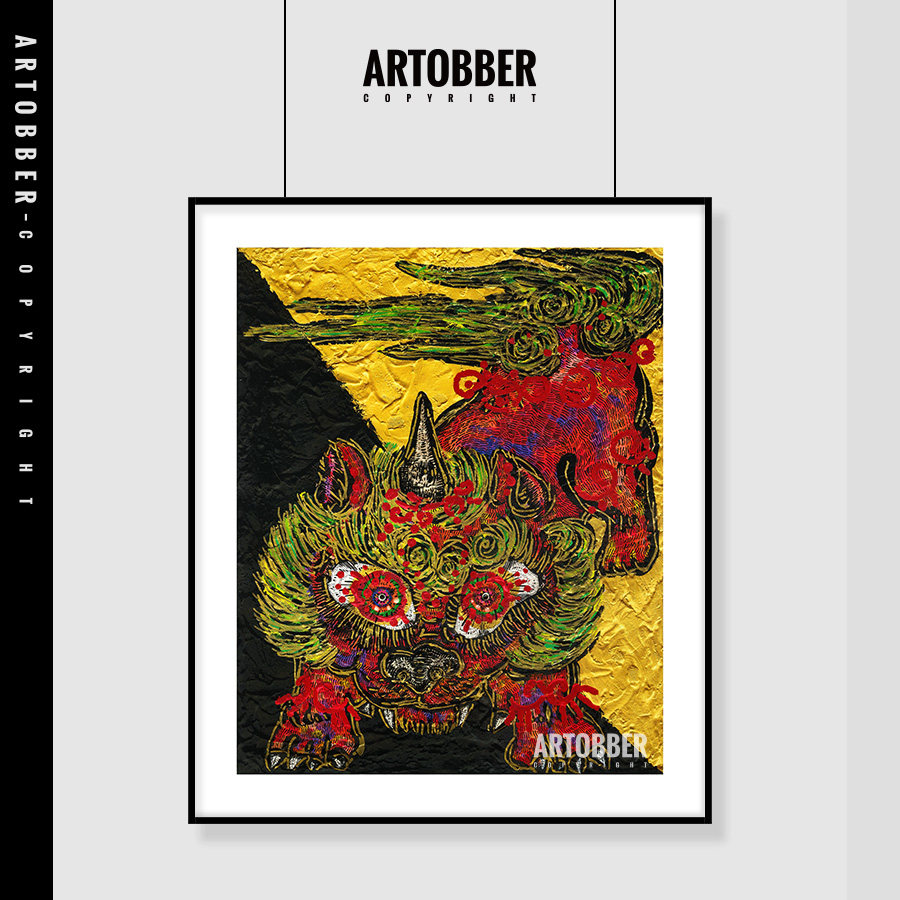 komatsu miwa小松美羽卧室客厅高清挂画餐厅玄关装饰画潮流艺术画