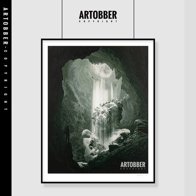 Daniel Arsham 丹尼尔高品质复刻版画客厅书房雕塑场景现代装饰画