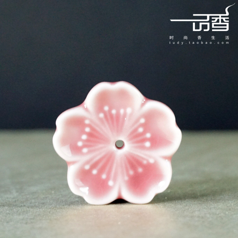 【一品香定制】适合日本香【吉祥鸟/樱花】陶瓷香立/香插/香托