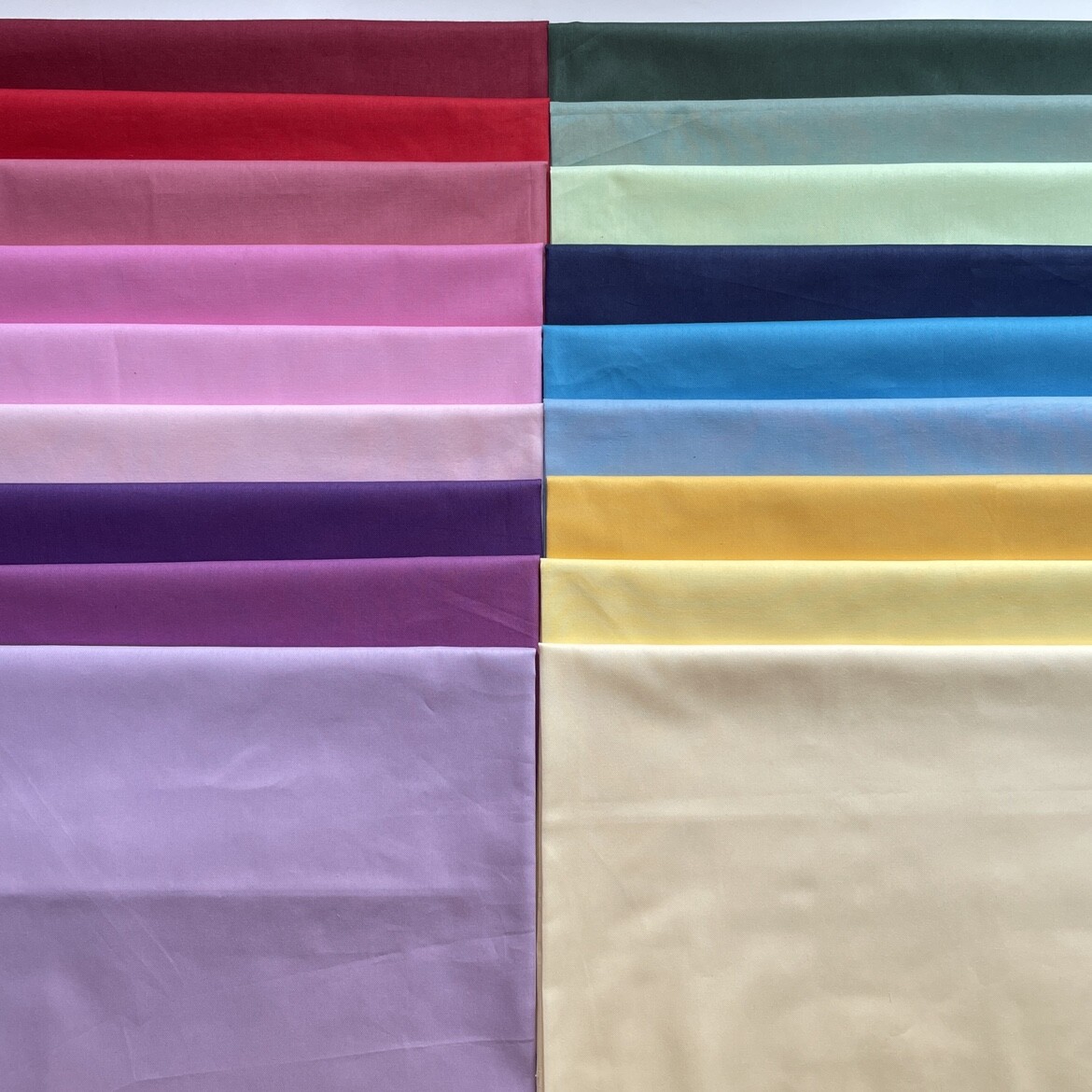 40支斜纹纯色棉布手工diy儿童床品纯棉布料服装连衣裙全棉面料