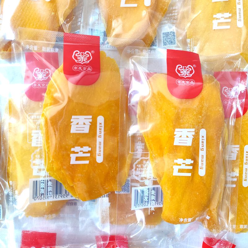 亲友食品香芒果干果脯蜜饯独立小包装即食芒果片休闲零食小吃