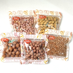 金美辰脆皮花生米浆花生奶香味花生仁怪味花生蟹黄味瓜子仁零食品