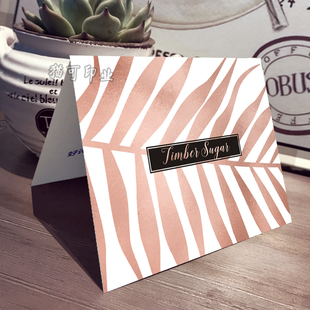 温馨提示明信片定制定做制作售后服务对折感谢小卡片打印刷名片