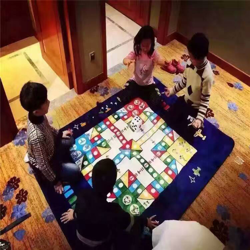 飞行棋地毯地垫超大号成人毛绒飞机棋游戏棋子爬行垫爱情公寓150