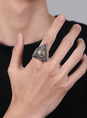 光明会全视之眼戒指霸气共济会