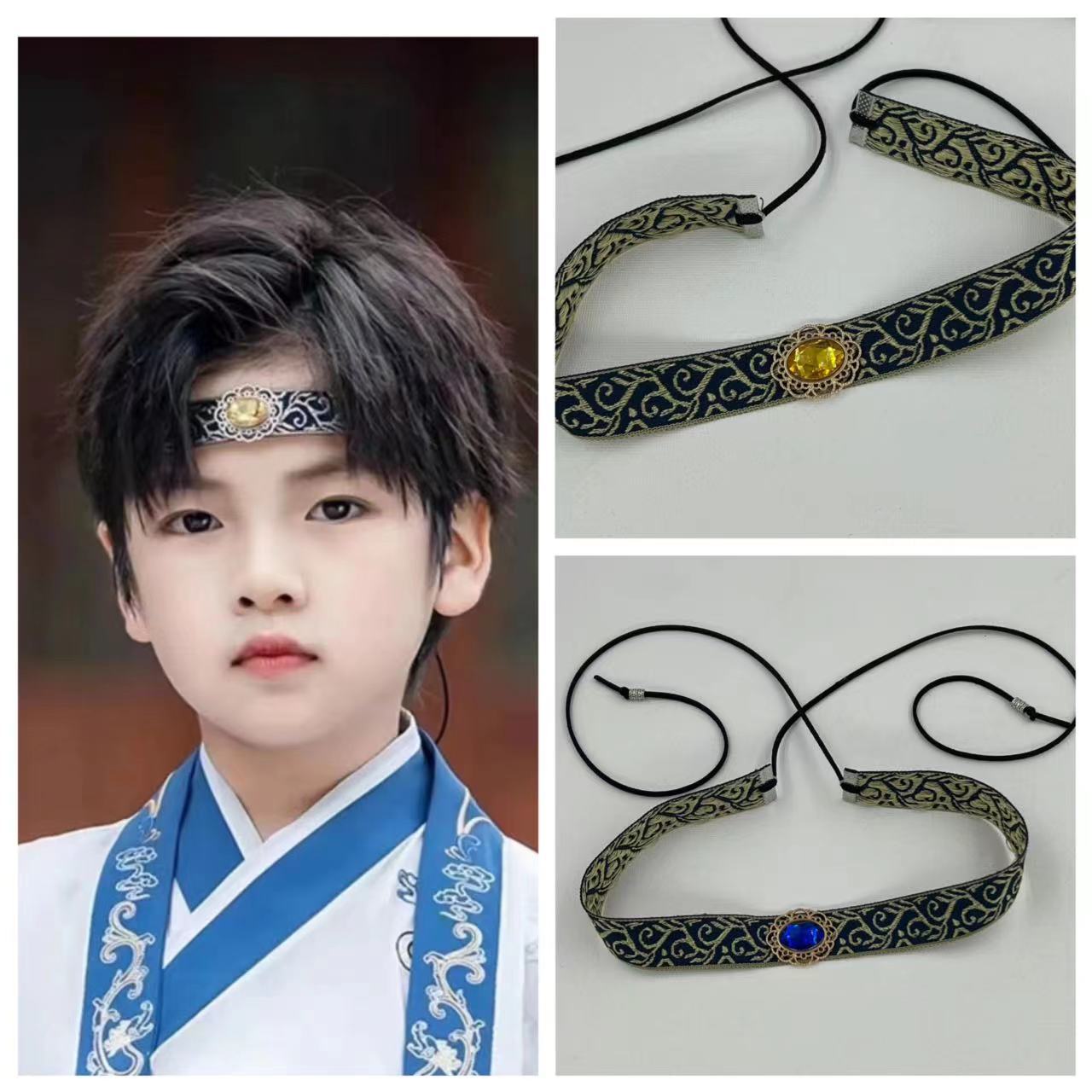 儿童发带抹额汉服头带古装头饰
