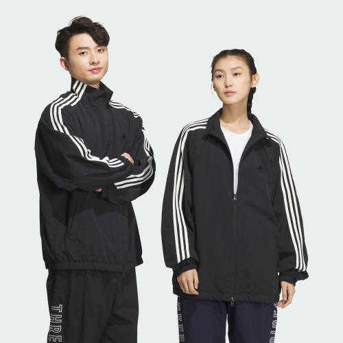 阿迪达斯男女拒水防泼立领夹克外套JI6646|JI6647|JI6648