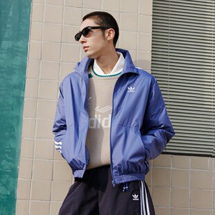 阿迪达斯男子情侣款风梭织立领运动夹克外套JM2715|JM2716|KV8855
