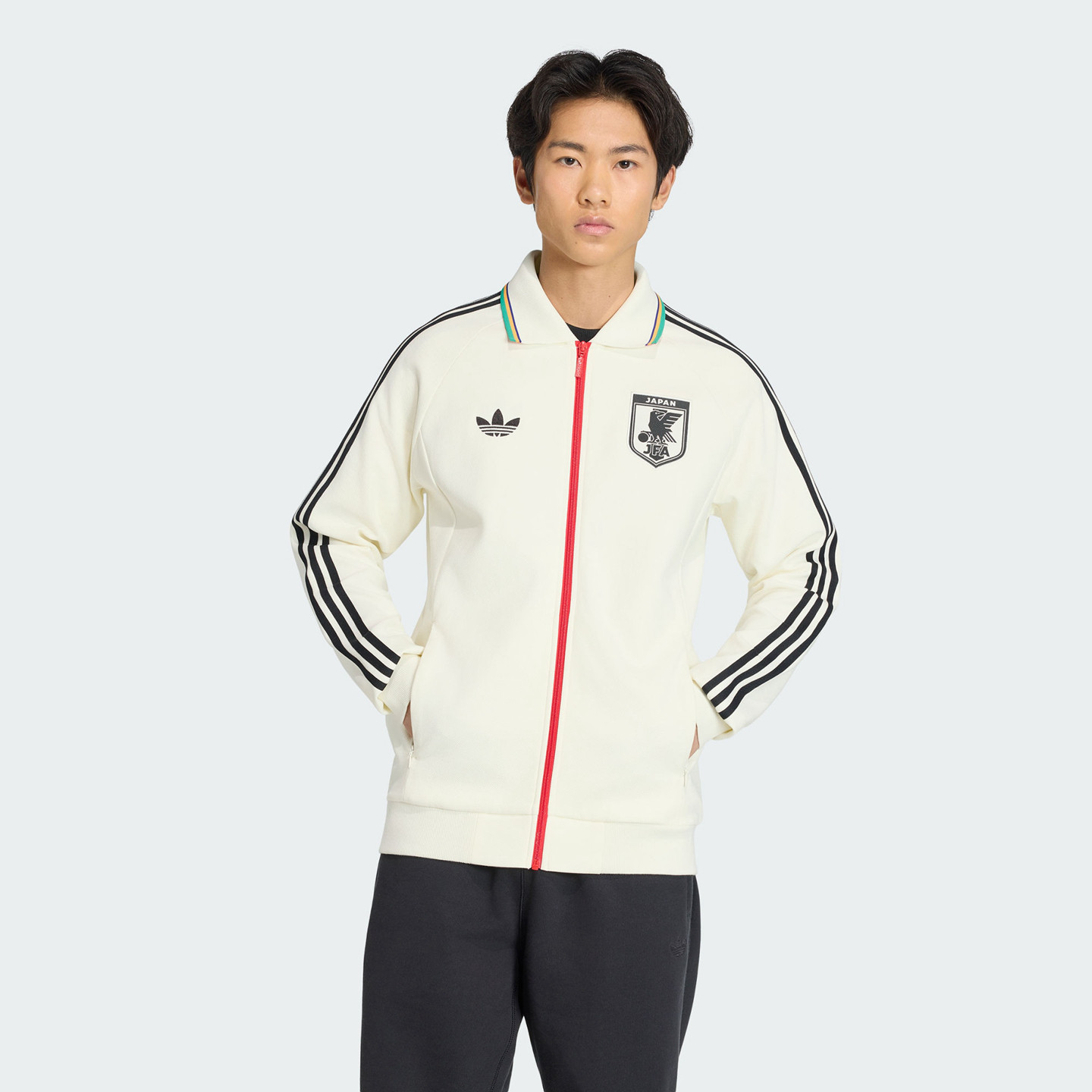阿迪达斯男子日本队客场复古足球休闲文化夹克外套KA1514|KA1519