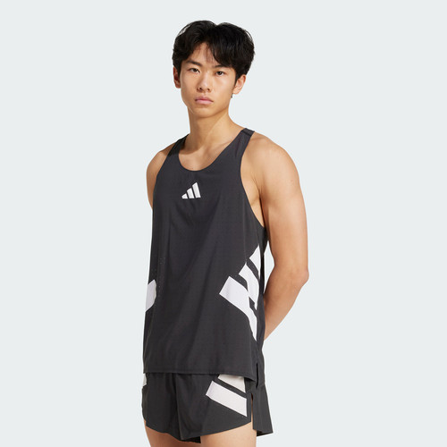 阿迪达斯专业运动男子跑步运动修身圆领背心JM7806|KA6119
