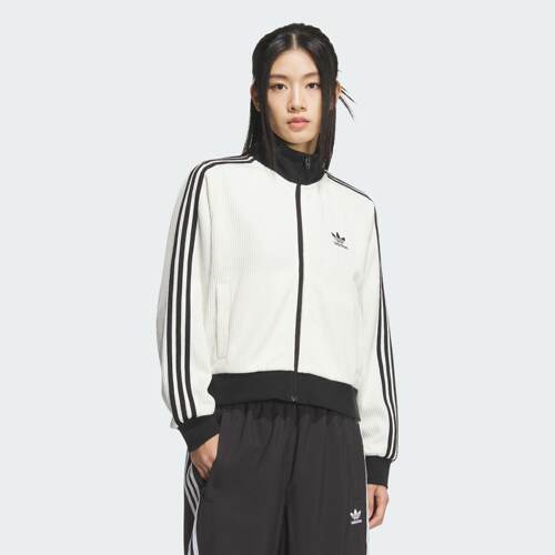 阿迪达斯三叶草女子针织运动宽松宽松薄外套KC2649|KC2650