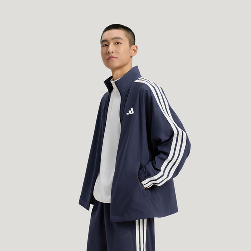 阿迪达斯男子防晒UPF50+速干牛仔布宽松夹克外套KR2547|KR2548
