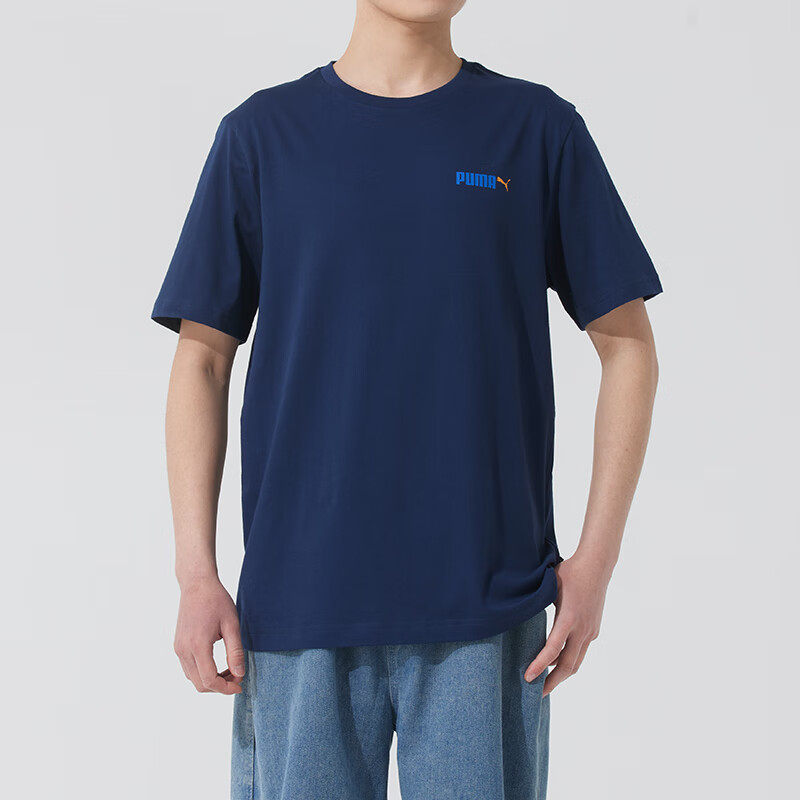 彪马男装短袖2025春夏新款运动服休闲圆领T恤衫上衣692485-02-14