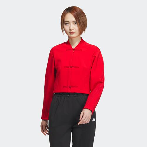 阿迪达斯女子杨桂东联名款夹克外套JF6664|JF6665