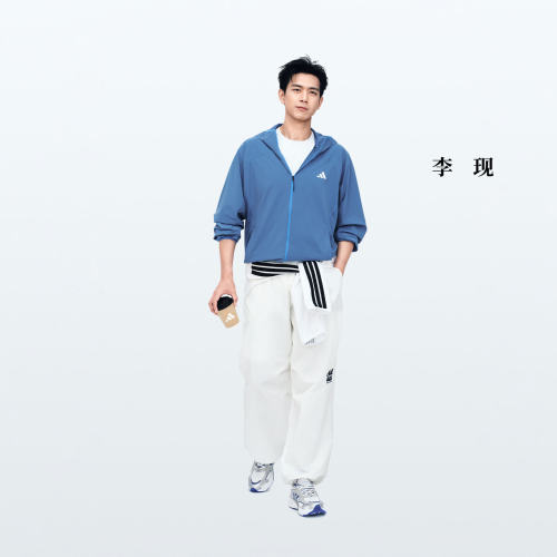 阿迪达斯运动休闲男子李现同款凉感运动休闲短袖T恤KZ2247