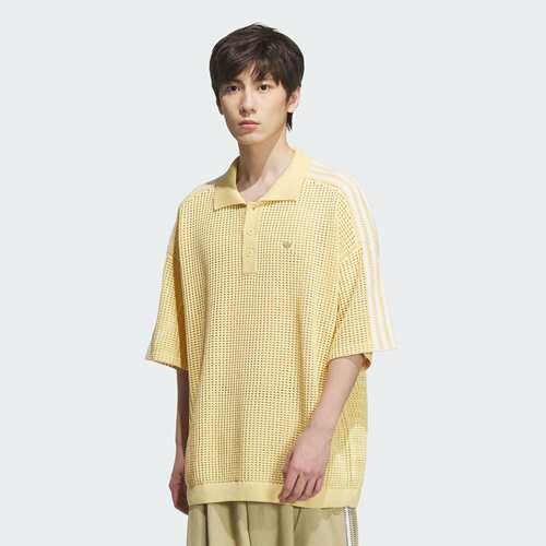 阿迪达斯男网眼钩针休闲运动宽松短袖POLO衫KE5814|KE5815|KF0403