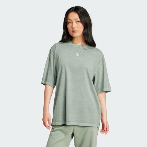 阿迪达斯三叶草女子运动短袖圆领T恤JD5344|JD5347